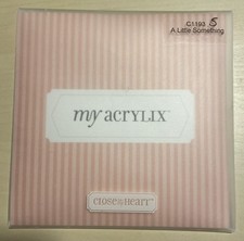 Close To My Heart My Acrylix  A Little Something  Clear Stamps Set C1193 Love.