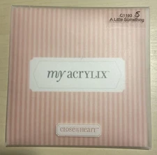 Close To My Heart My Acrylix “A Little Something” Clear Stamps Set C1193 love.