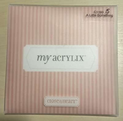 Close To My Heart My Acrylix  A Little Something  Clear Stamps Set C1193 love.