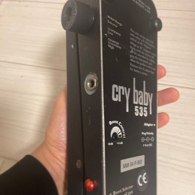 USED Jim Dunlop Cry Baby 535 Guitar Effect Wah Pedal Chrome Model