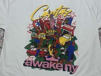   x Awake NY コラボシャツ M AWAKE NY x CORTEIZ AWAKE RULES NEW YORK TEE WHITE SIZE XXL LIMITED