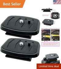 2 Pack 35 mm Tripod Quick Release Plate Camera Tripod Mount Adapter, QR Camer...