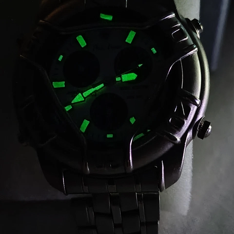 Philip persio quartz japan movement clander mens watch with crystal protection - Image 3 of 4