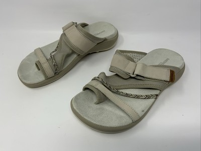 Merrell Womens Size 7 Sandals Shoes Slides Slip On Performance Silver Straps