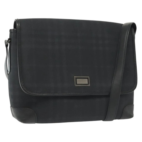 Burberry Nova Check Canvas Navy Shoulder Bag