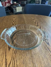 Fire King 50 Years Anniversary Glass 9" Inch Pie Baking Plate Dish Pan H-1075