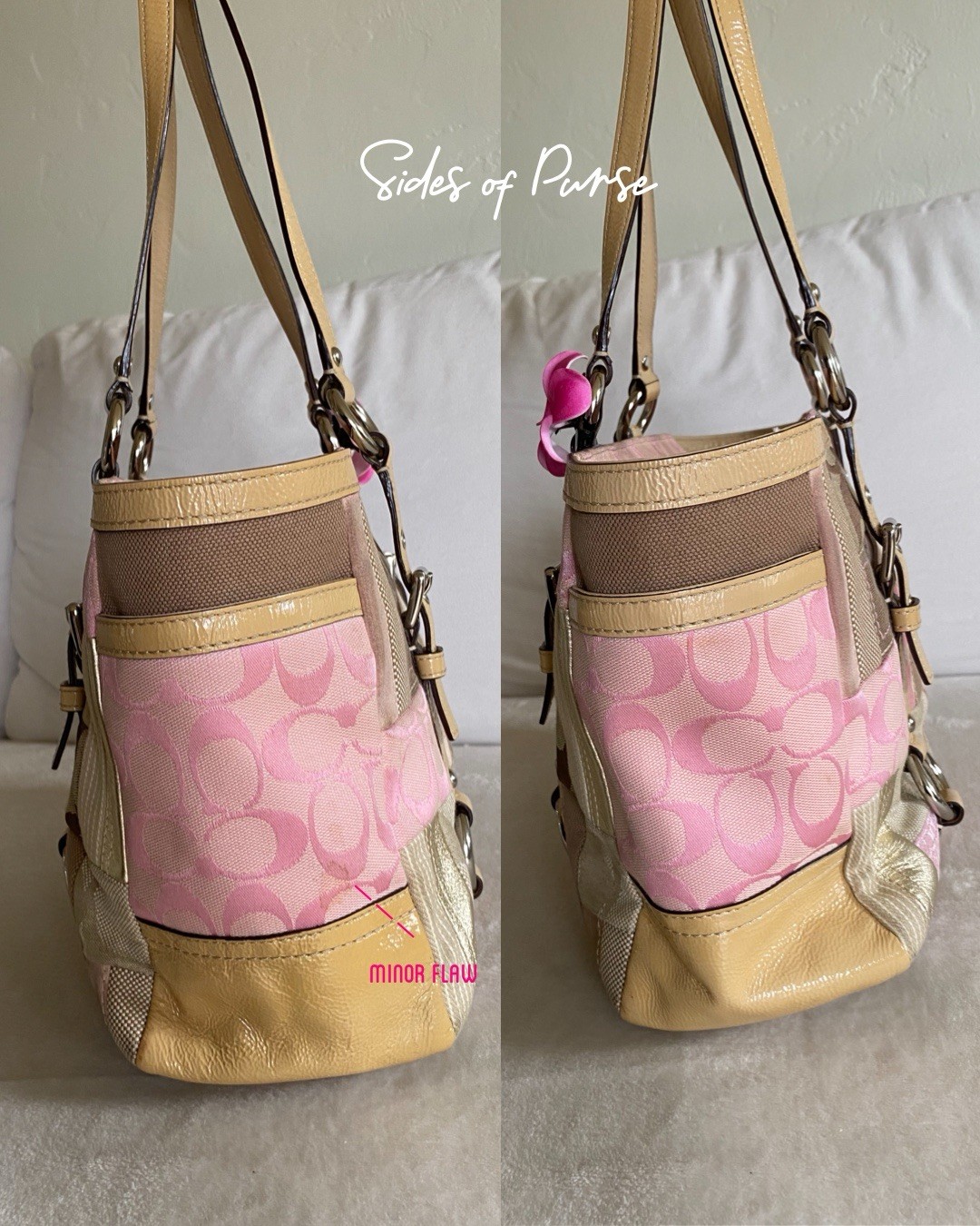 Authentic Coach Patchwork Multicolor Medium Shoul… - image 8