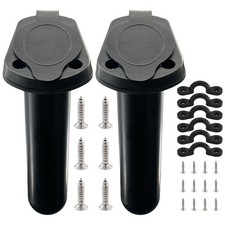 ISURE MARINE 2Pcs Kayak Rod Holder, Deck Plastic Flush Mount Boat Rod Holders...