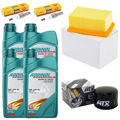 Öl Wartung Set 4L Luftfilter Ölfilter Zündkerzen für BMW C 650 K18 K19 C 2011-21