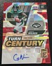 2022 Donruss Elite GARRETT WILSON Red Turn Of The Century Auto /75 Rookie - Jets