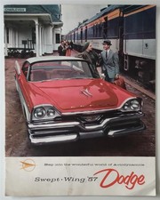 DODGE Swept-Wing '57 USA LF Car Sales Brochure For 1957 DMA 3295-9.56