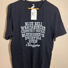 Texas Forever T-Shirt Blue Bell Whataburger Country Music Unisex Tee