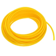 PET Cable Wire Wrap 5mm Expandable Sleeving Yellow 7.6 M Length