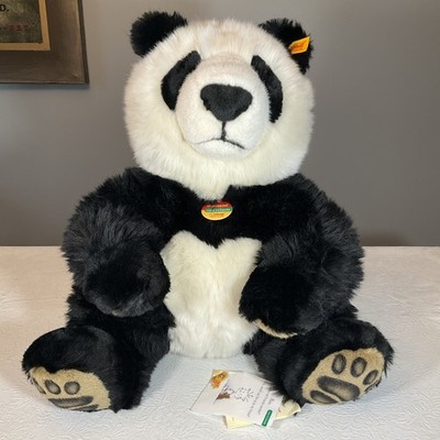 NEW STEIFF MANSCHLI Panda Bear Black/White COSY FRIENDS 064821 Retired 14 