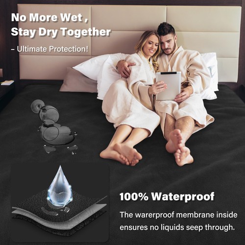 Waterproof Blanket, Liquid Pee Proof Blanket for Bed Couch Sofa, Protector Co... - Picture 2 of 7