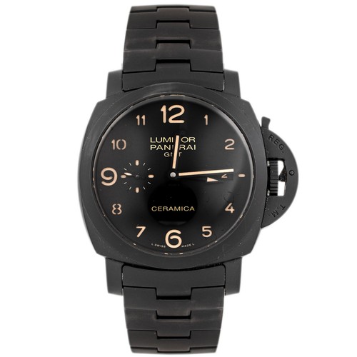 Panerai Luminor 1950 Tuttonero GMT Ceramic Black Dial 44mm Pam00438