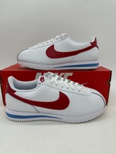Nike Cortez Women's Size 10 White Red "Forrest Gump" Leather Shoes DN1791 108