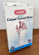 Leader Deluxe Carpal Tunnel Wrist Brace Sz M Left