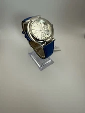 Charming Charlie silver Watch with blue band no. 4675