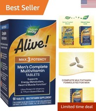 Alive Men's Max3 Multi Vitamin, 90 Tablets - Comprehensive Nutritional Support