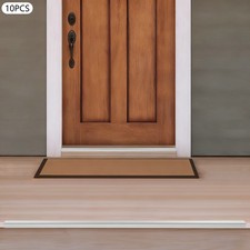 Protector de borde de escalera de aleación de aluminio de 10 piezas tiras antideslizantes para porche