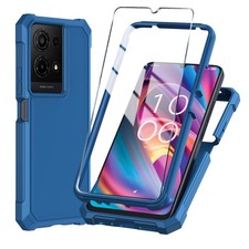 for TCL K32/K33 5G 2025 Phone Case with Tempered Glass Screen Protector,Slim ...