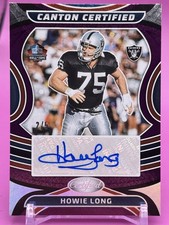 Howie Long 2024 Certified Canton Certified Signatures Gold Mirror /5 SSP Auto