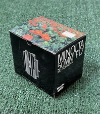 BRAND NEW / NEVER USED Minolta Rokkor-X 50mm f1.7 MD Camera Lens NEW OLD STOCK