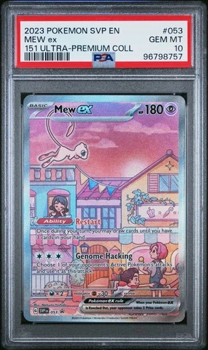 2023 POKEMON SVP EN-SV BLACK STAR PROMO 151 ULTRA-PREM COLL #053 MEW EX PSA 10