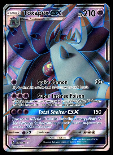 Toxapex GX (Full Art) Holo Ultra Rare SM - Guardians Rising 136/145 LP