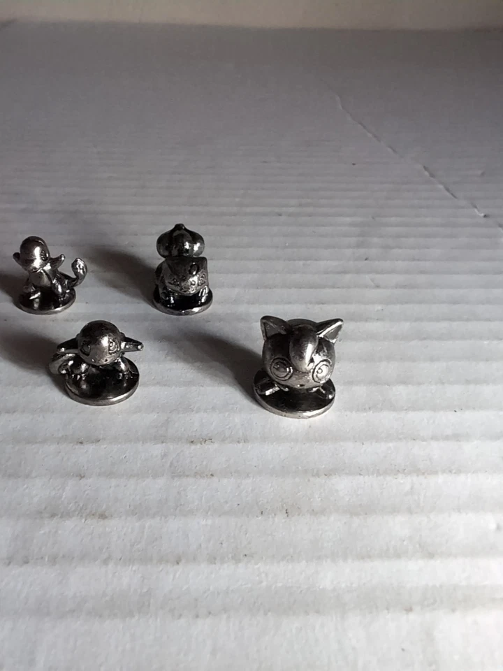 Juego de 6 fichas de metal Pokemon Monopoly Kanto Edition 2014 Pikachu Bulbasaur  Foto 4 de 4