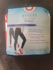 Spanx Assets Shaping Leggings Red Hot Label Seamless Nice Sz XL Indigo NWT 