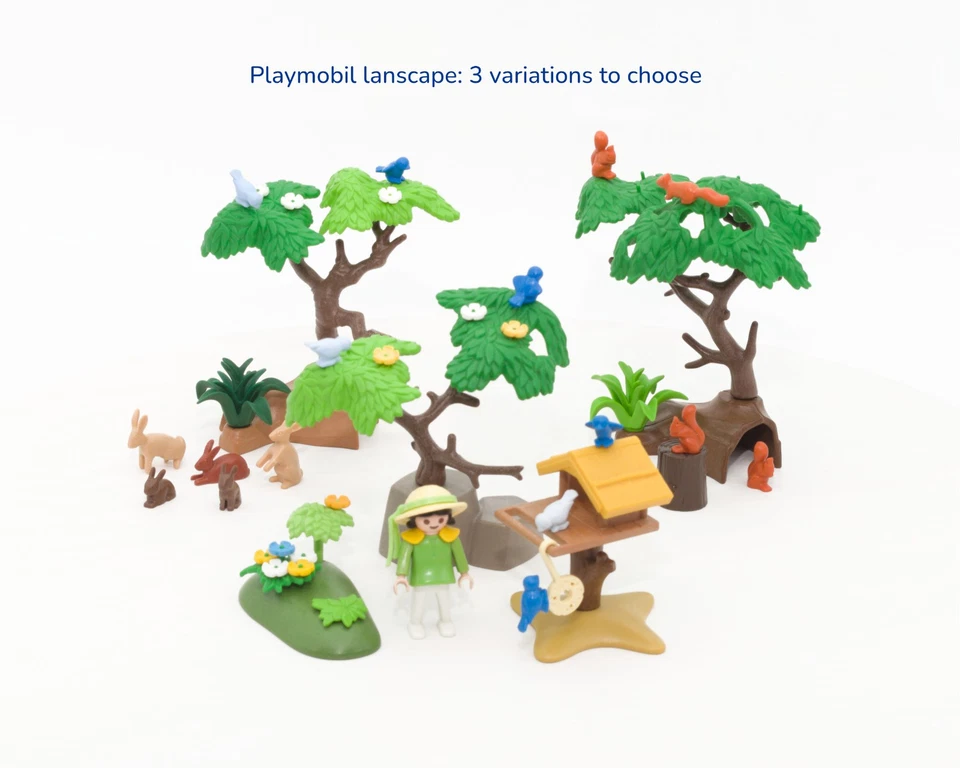 Playmobil Landschaft Bäume und Tiere für Wald, Forst Diorama - Bild 1 von 1
