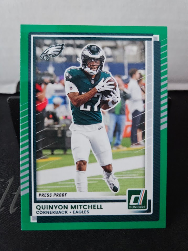 2025 Panini Donruss - Quinyon Mitchell #65 Press Proof Green