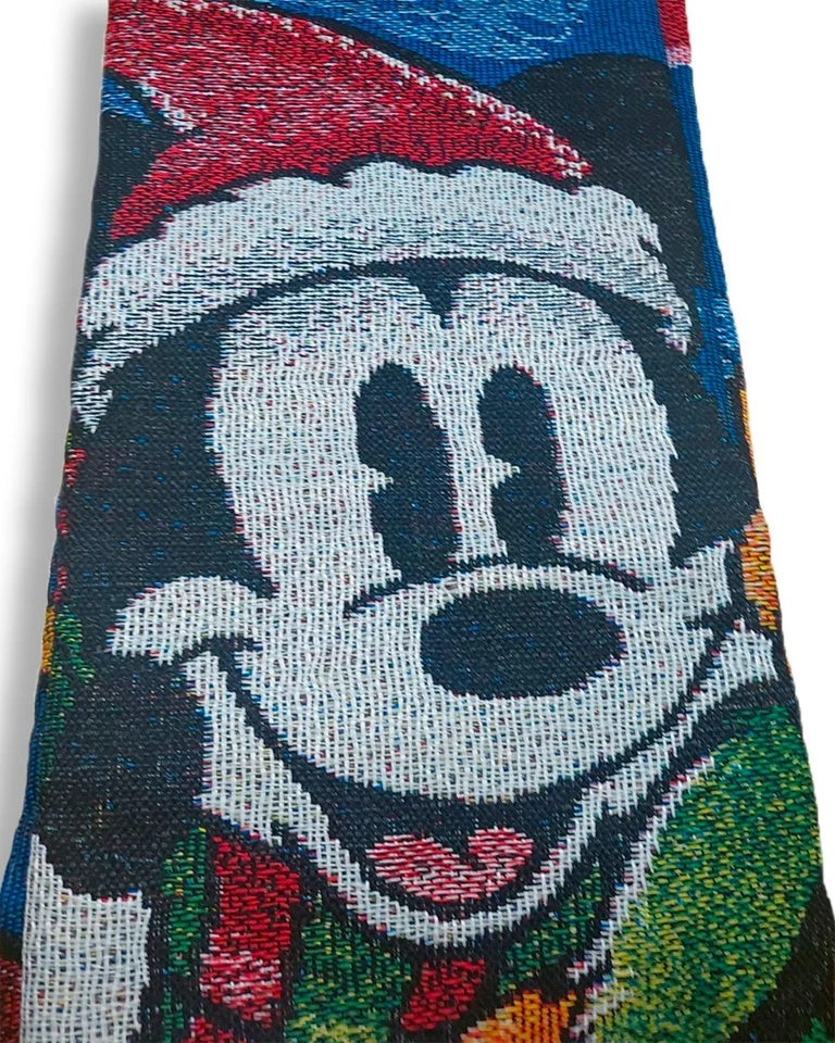 Disney's Mickey Mouse, "Sleigh Ride" Woven Tapestry Throw Blanket, 48" x 60", - Image 4 of 4