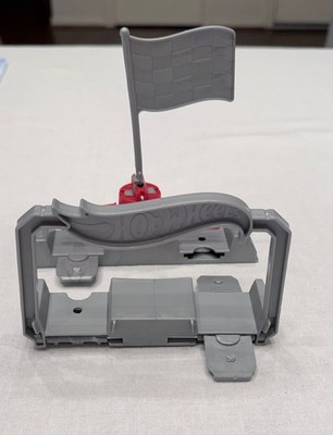 Hot Wheels Double Loop Dash PART - Gray Finish Line & Flag Gate - Track Builder