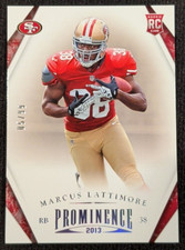 2013 Prominence Silver Marcus Lattimore Auto 05/99 San Francisco 49ers #162