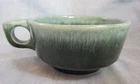 VINTAGE HULL H.P CO. U S A  POTTERY GREEN  DRIP EDGE LARGE SOUP BOWL MUG CUP