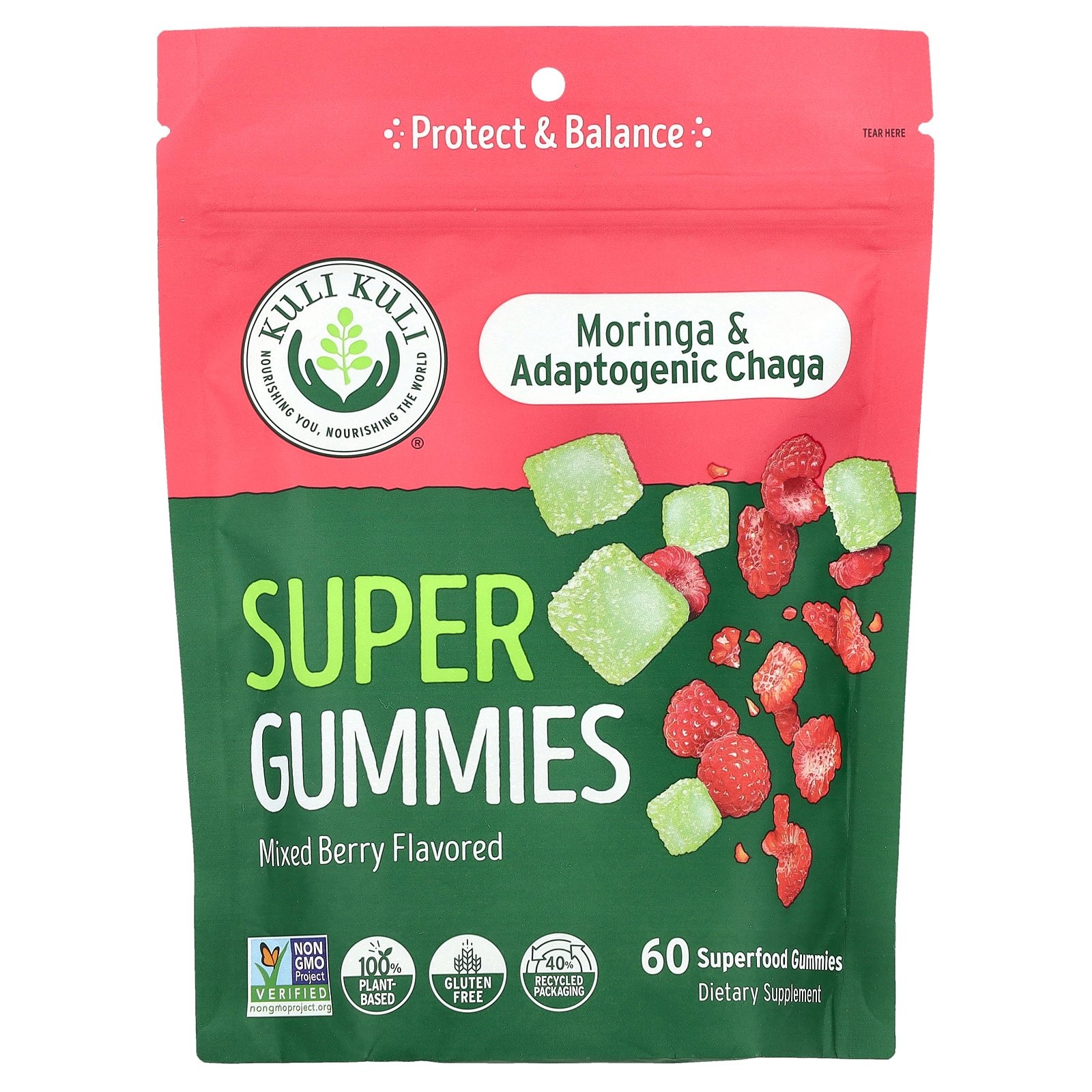 Супер Мармеладки Моринга и адаптогенная чага Ягодный микс 60 суперпродуктовых мармеладок 4290₽