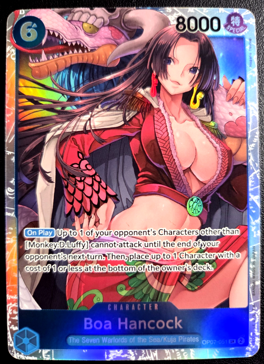 Boa Hancock OP07-051 SR ONE PIECE Tcg Card Game NM Blue | eBay