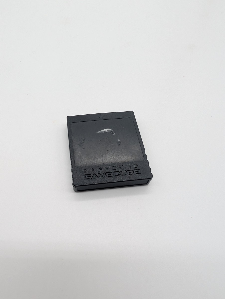 Official Nintendo GameCube Black Memory Card 251 Blocks (DOL-014) Genuine  OEM