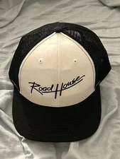 Road House Adult Snapback Trucker Hat Black and White Prime Movie Mesh Back