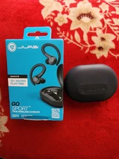 JLab Go Air Sport True Wireless Bluetooth Earbuds with Charging Case - Graphite
