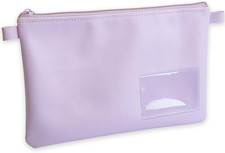 Borsa Porta Banconote, Borsa per Soldi E Documenti Con Cerniera E Finestra per B