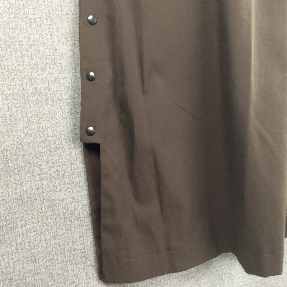 Cop. Copine Париж женщин платье без рукавов Midi на пуговицах обе стороны оливковый зеленый - Изображение 4 из 4