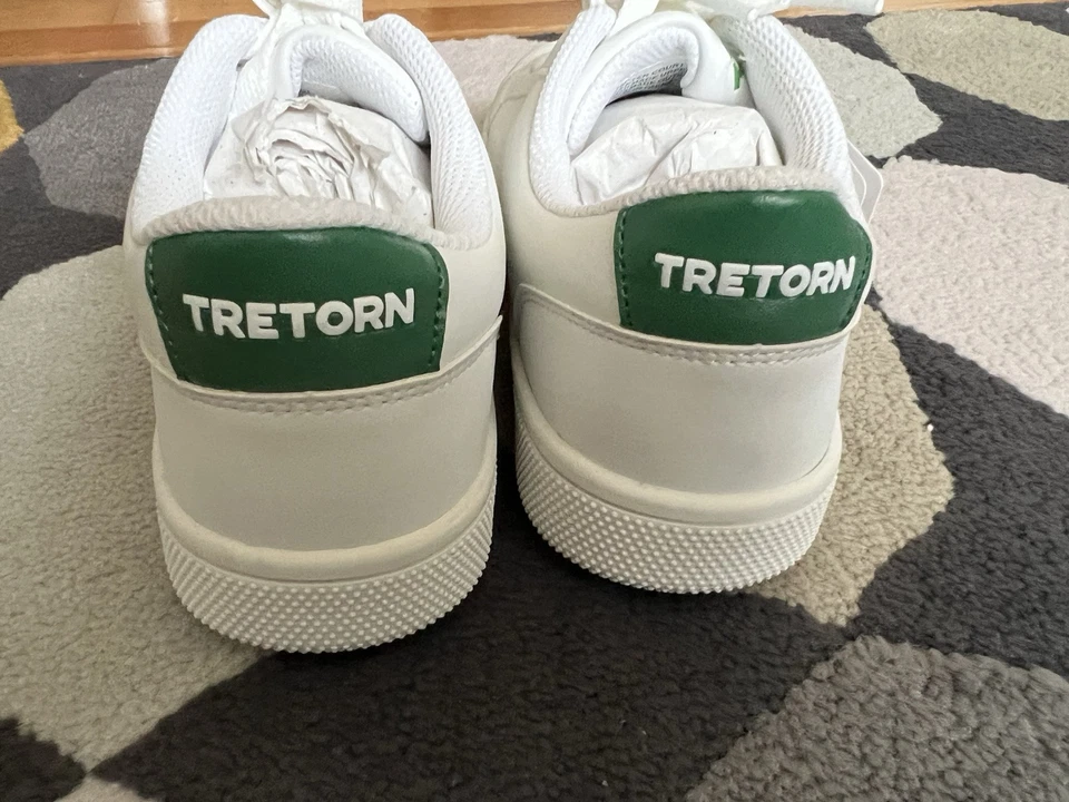 Tretorn 女式 Center Court 运动鞋 运动鞋 白色/绿色 7 码 - 全新 — 第 4/4 张图片