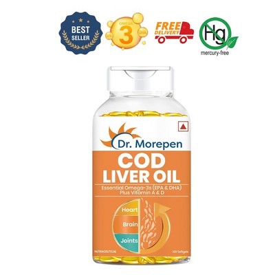 Dr.More.pen Cod Liver Oil Omega 3 EPA DHA 100 Caps