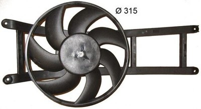 Lüfter Motorkühlung MAHLE CFF 384 000S 315mm 200W für FIAT PANDA CLASSIC 169 4x4