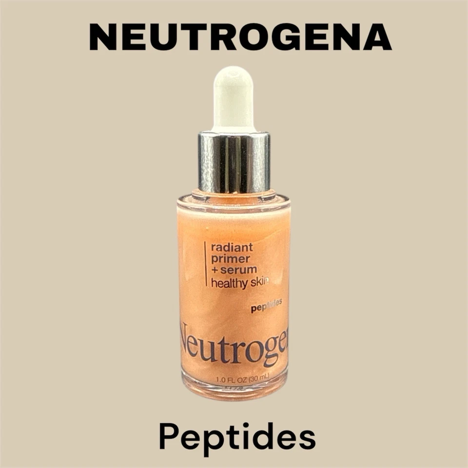 NEUTROGENA Radiant Face Primer & Serum w/ Peptides – Healthy Skin Glow 1.0 oz - Image 4 of 4