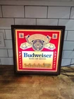 Vintage Budweiser King of Beers Lighted Sign Horses Clydesdale WORKING - Nice